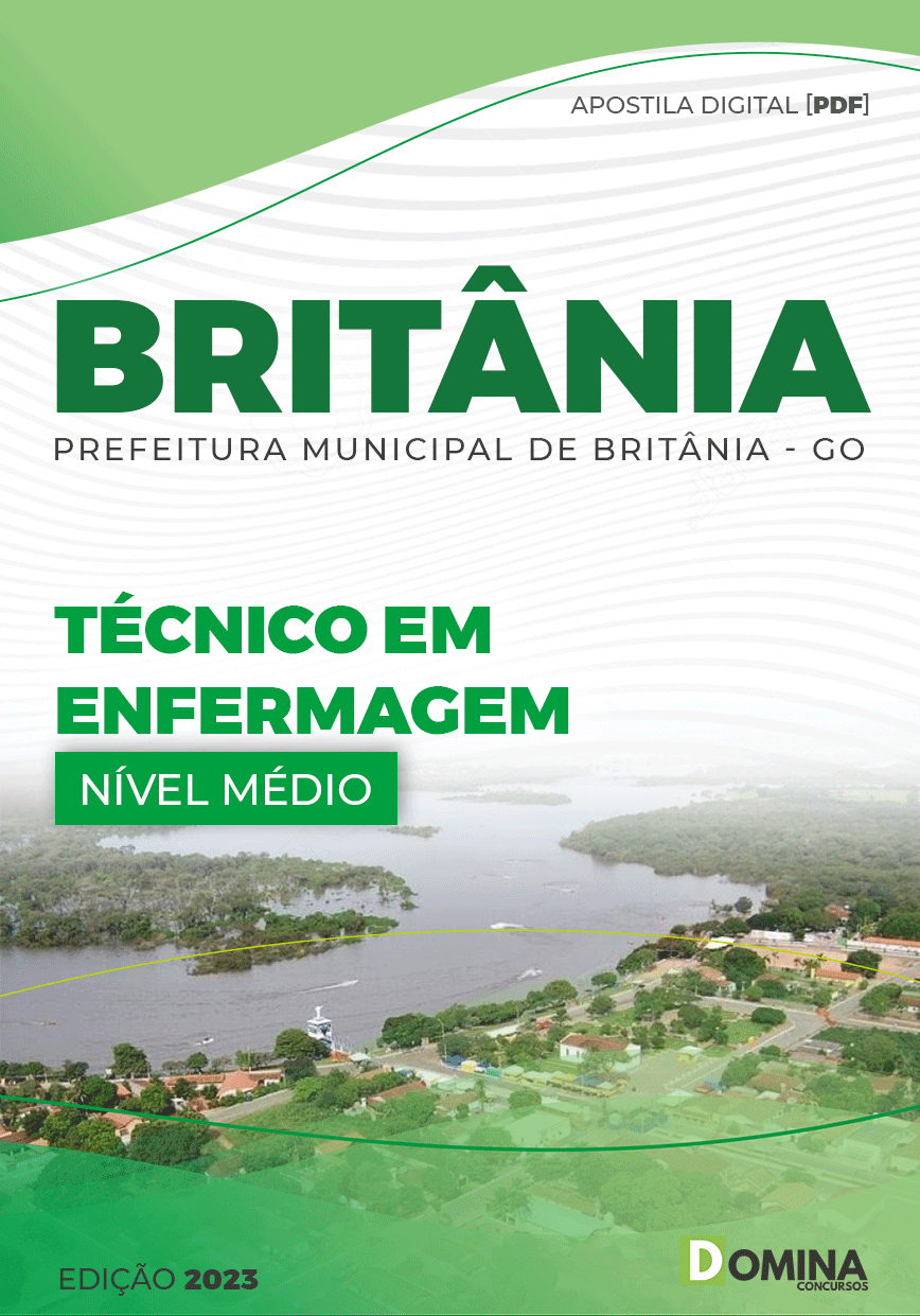 Apostila Concurso Pref Britânia GO 2023 Técnico Enfermagem