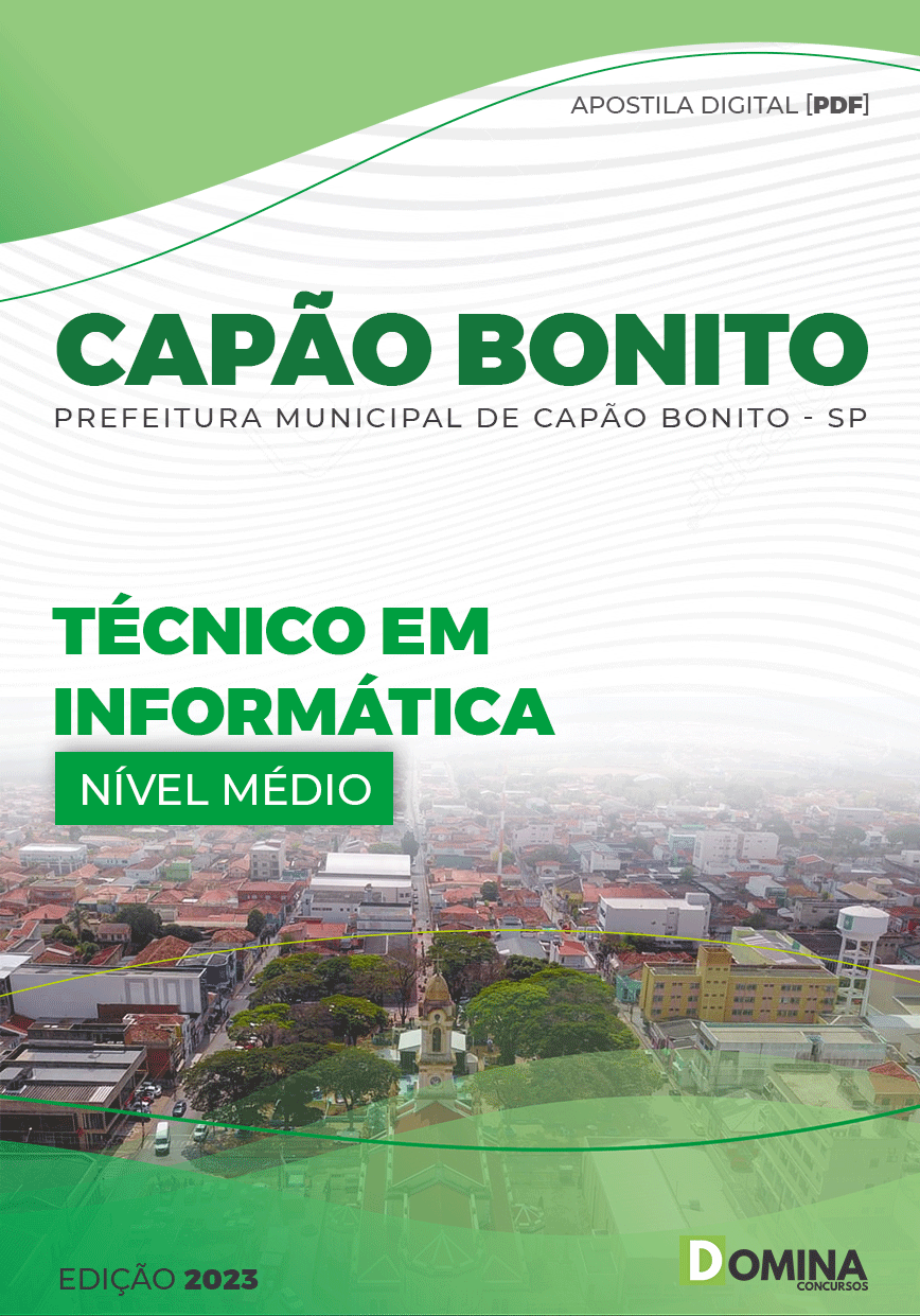 Apostila Pref Capão Bonito SP 2023 Técnico Informática