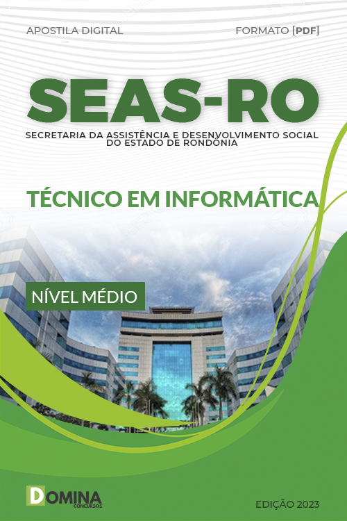 Apostila Concurso SEAS RO 2023 Técnico Informática