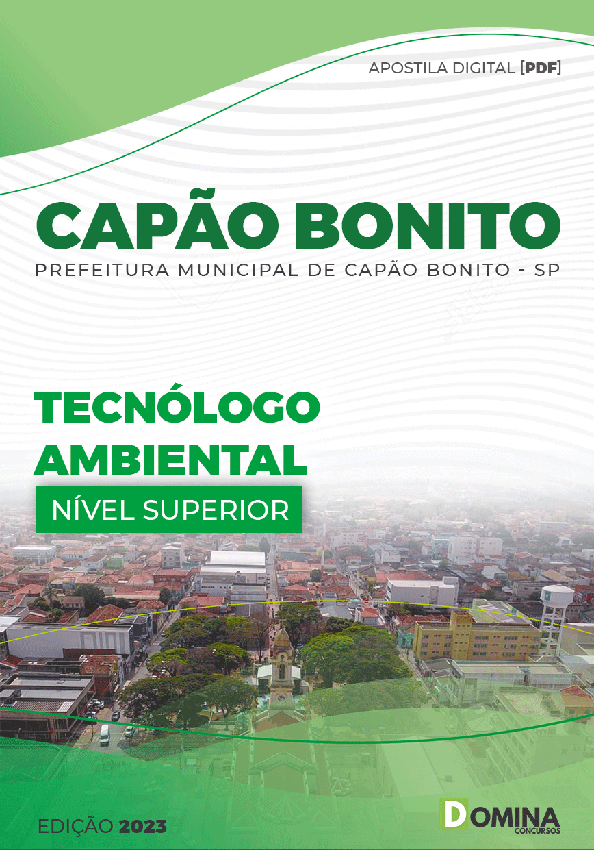 Apostila Pref Capão Bonito SP 2023 Tecnólogo Ambiental