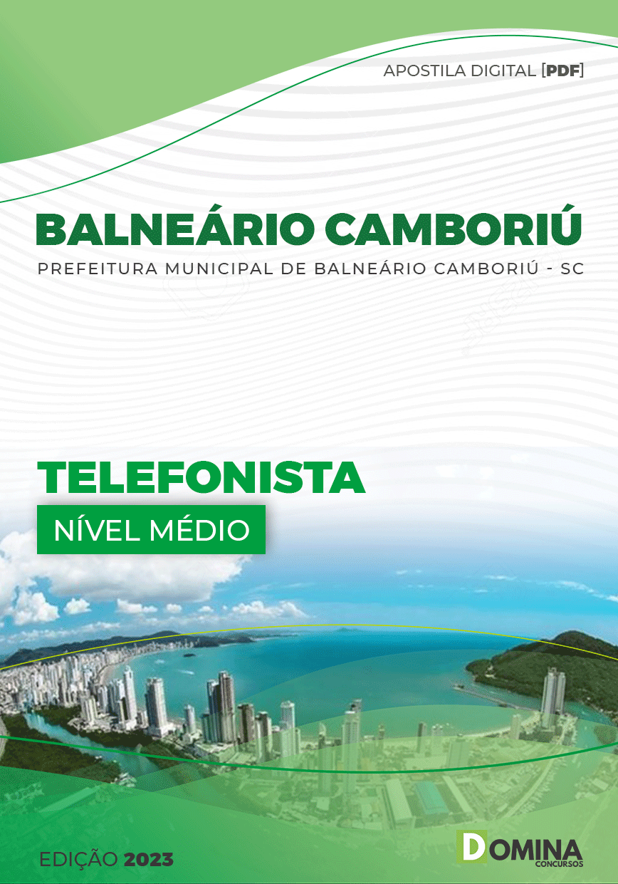 Apostila Pref Balneário Camboriú SC 2023 Telefonista