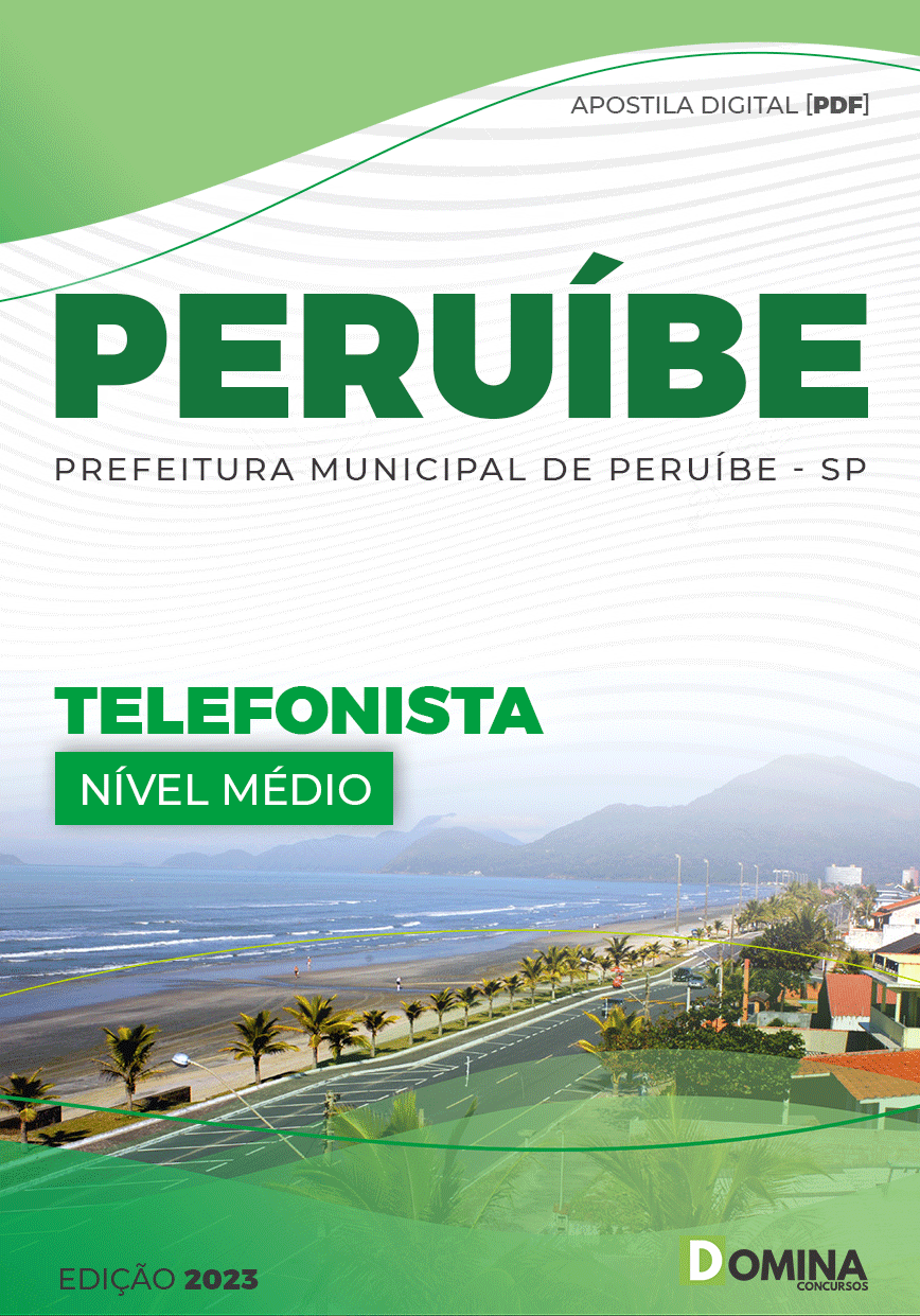 Apostila Pref Estância Balneária Peruíbe SP 2023 Telefonista