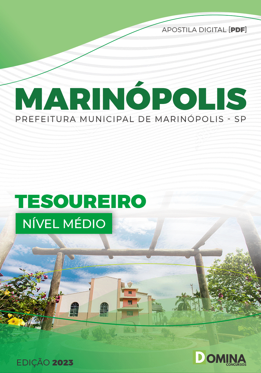 Apostila Digital Pref Marinópolis SP 2023 Tesoureiro