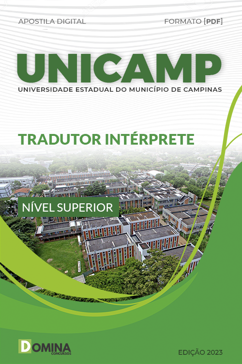 Apostila Digital UNICAMP SP 2023 Tradutor Intérprete