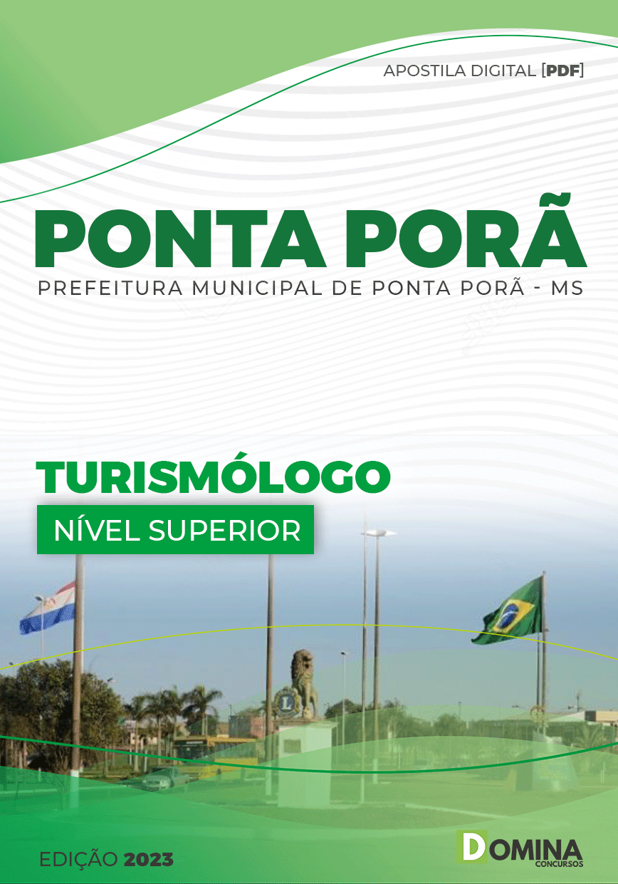 Apostila Digital Pref Ponta Porã MG 2023 Turismólogo