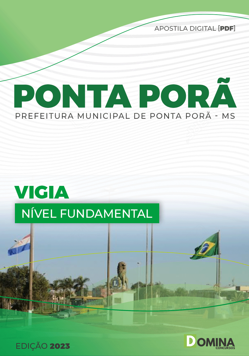 Apostila Digital Concurso Pref Ponta Porã MG 2023 Vigia