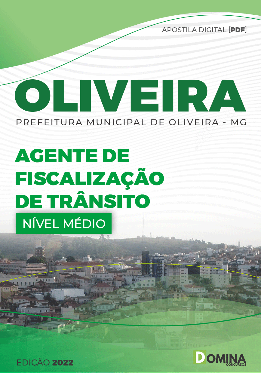 Apostila Pref Oliveira MG 2022 Agente Fiscalização Trânsito