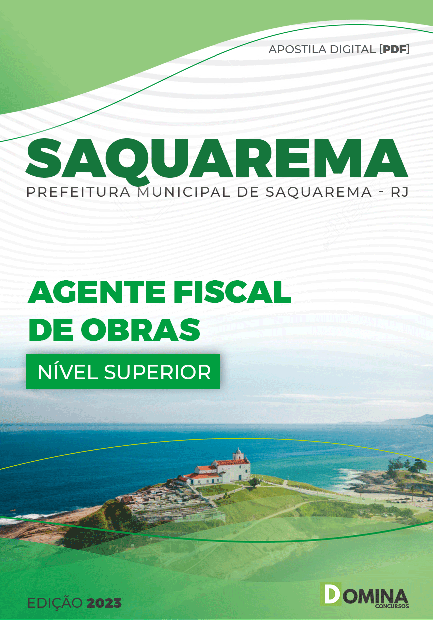 Apostila Concurso Pref Saquarema RJ 2023 Agente Fiscal de Obras