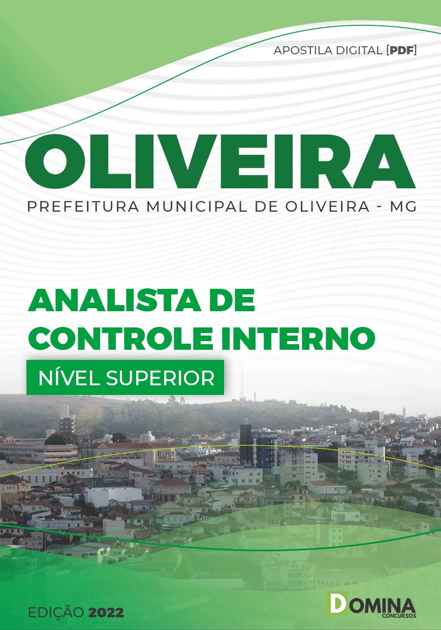Apostila Pref Oliveira MG 2022 Analista Controle Interno
