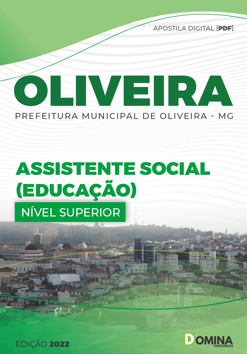 Apostila Pref Oliveira MG 2022 Assistente Social Educação