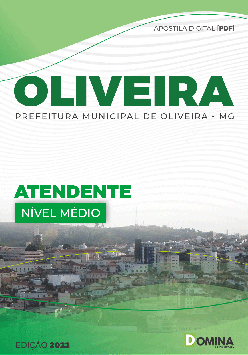 Apostila Concurso Pref Oliveira MG 2022 Atendente