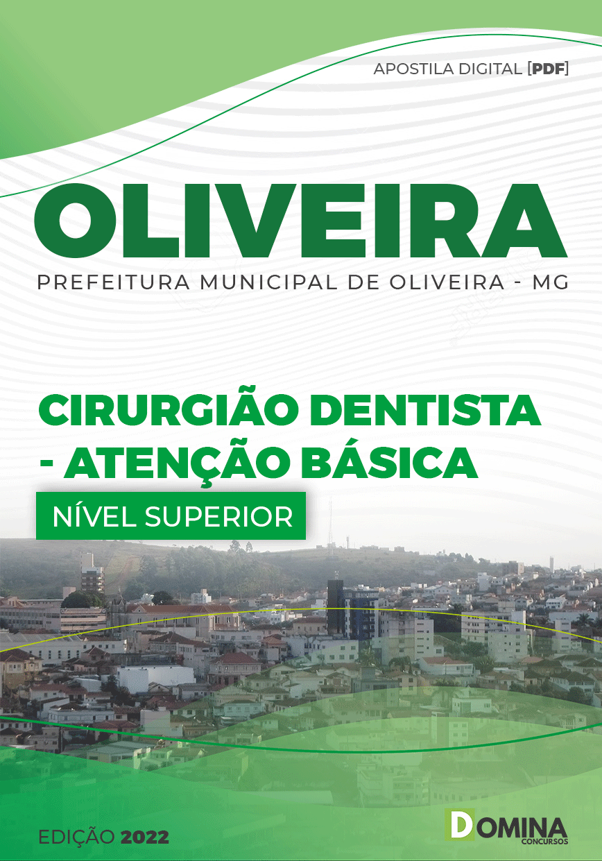 Apostila Digital Pref Oliveira MG 2022 Cirurgião Dentista