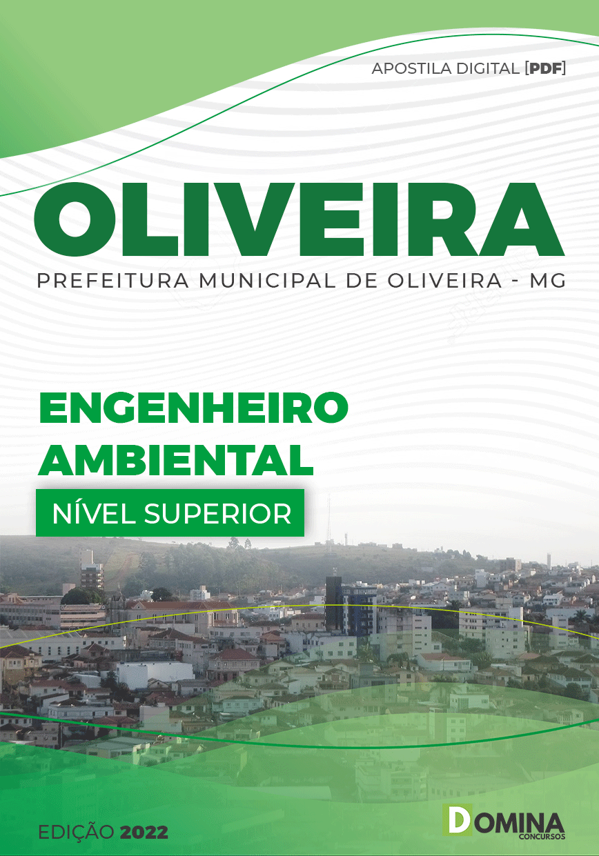 Apostila Concurso Pref Oliveira MG 2022 Engenheiro Ambiental