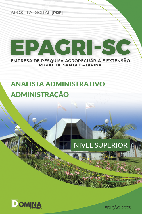 Apostila EPAGRI SC 2023 Analista Adm Financeiro Administração