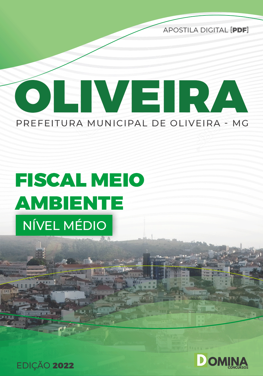 Apostila Pref Oliveira MG 2022 Técnico Nível II Meio Ambiente