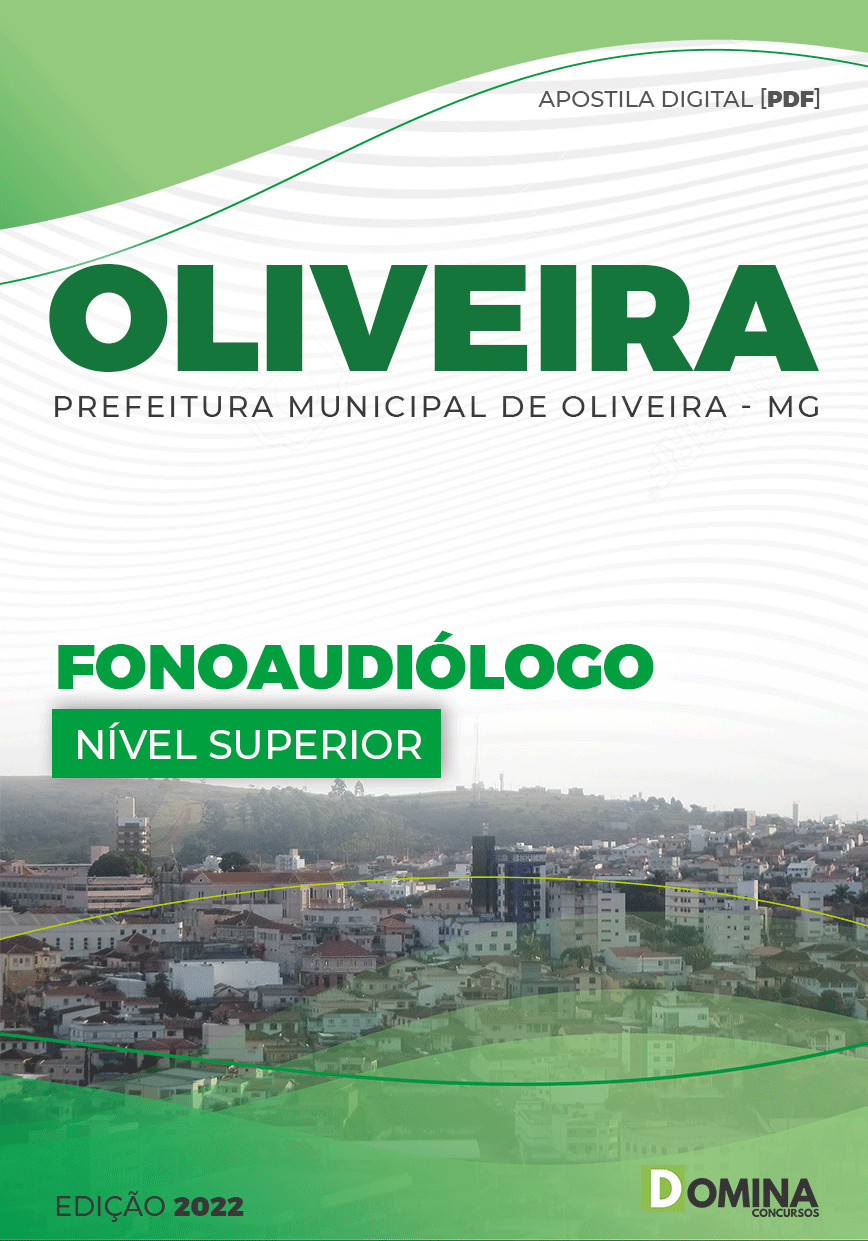 Apostila Digital Pref Oliveira MG 2022 Fonoaudiólogo