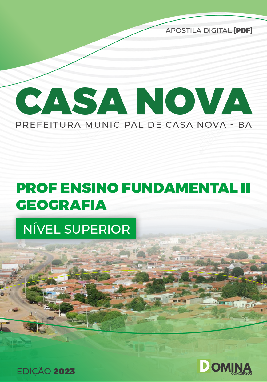 Apostila Pref Casa Nova BA 2023 Prof Ensino Fund II Geografia