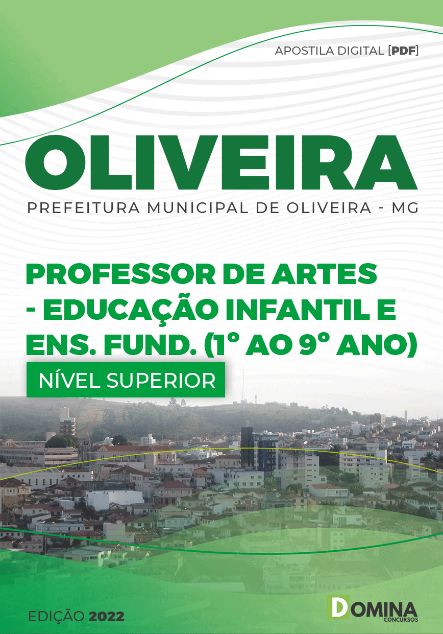 Apostila Digital Pref Oliveira MG 2022 Professor Artes