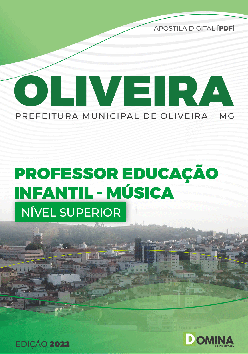 Apostila Pref Oliveira MG 2022 Professor Educação Infantil Música