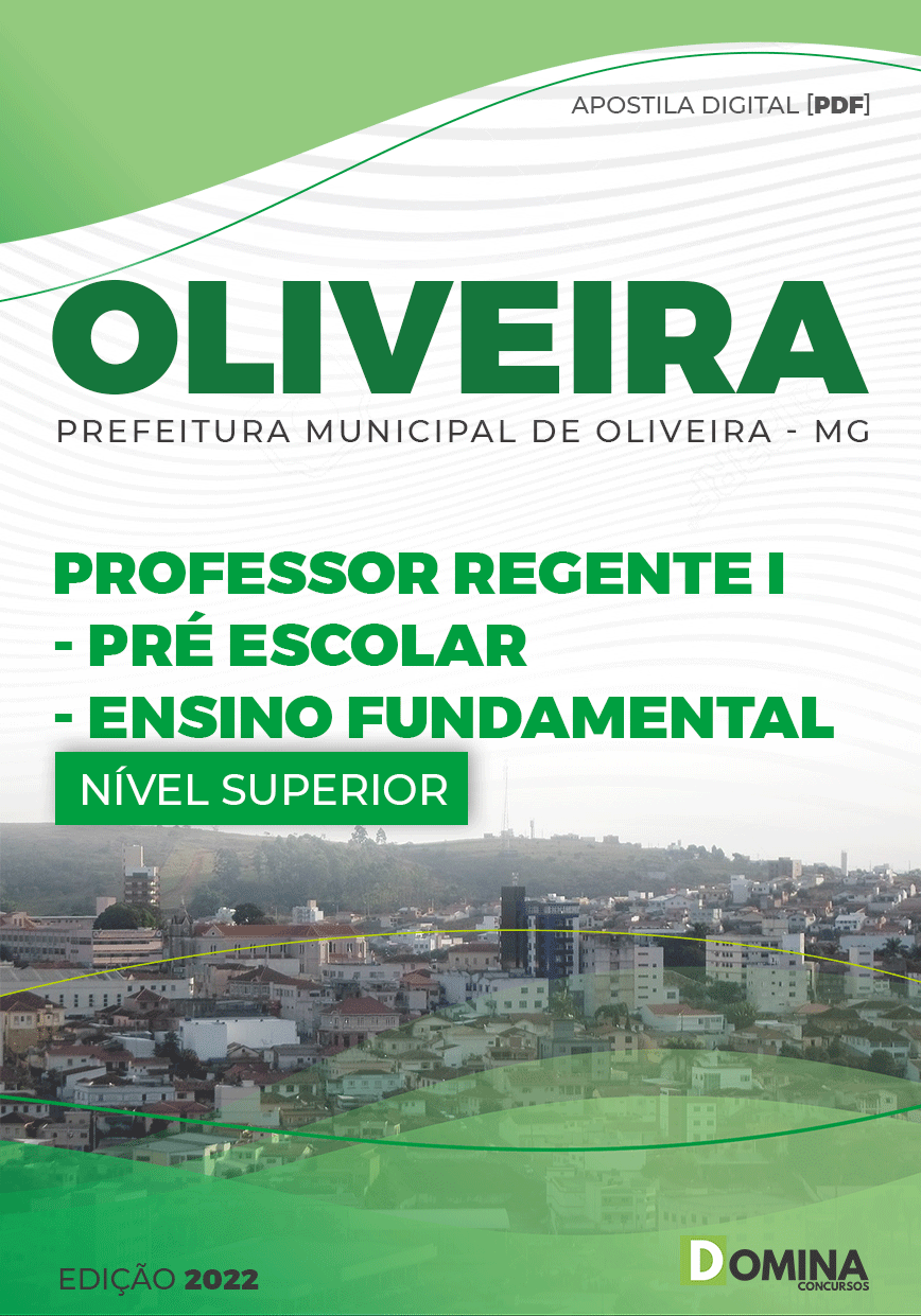 Apostila Pref Oliveira MG 2022 Professor Regente I Pré Escolar