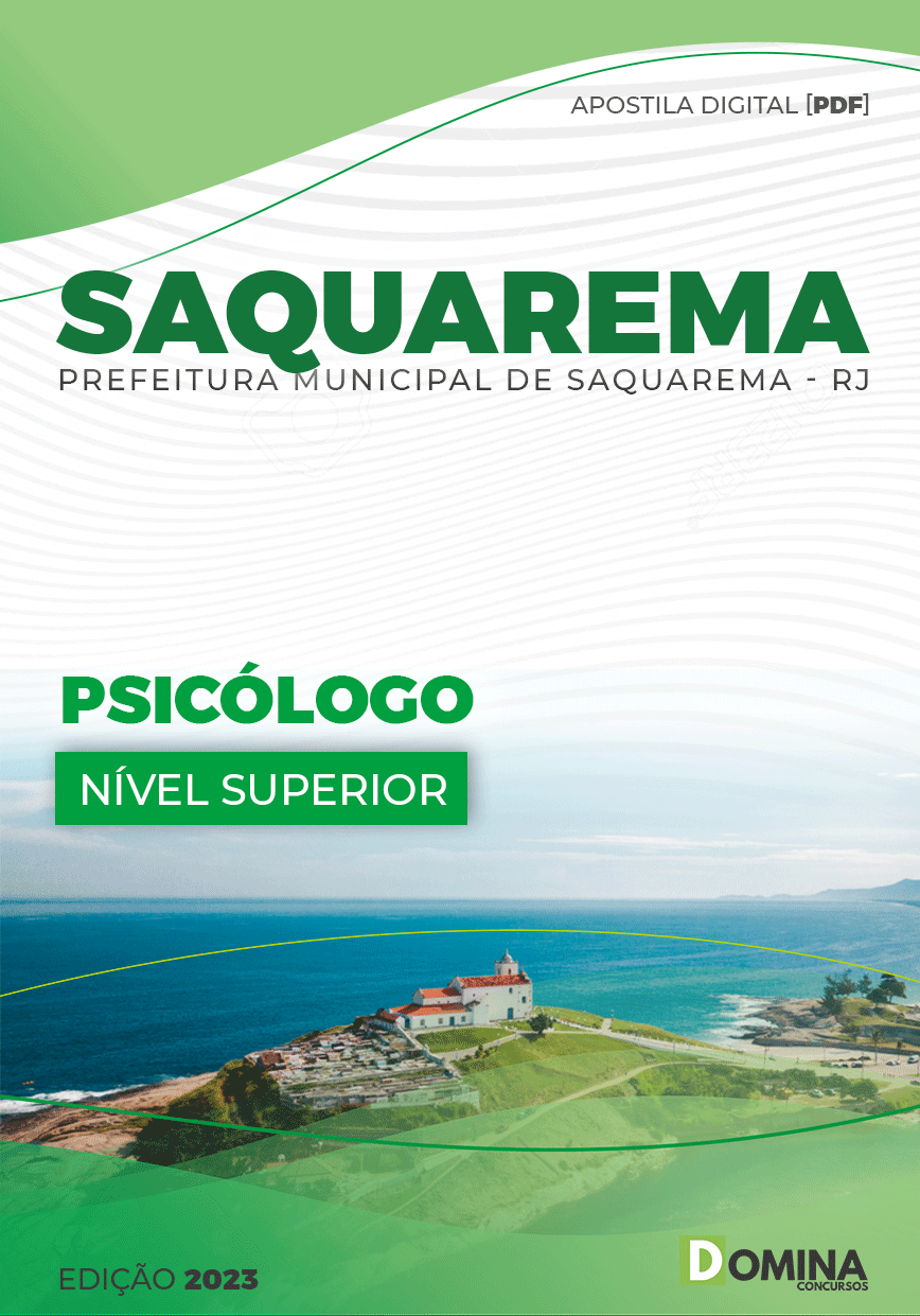 Apostila Digital Concurso Pref Saquarema RJ 2023 Psicólogo