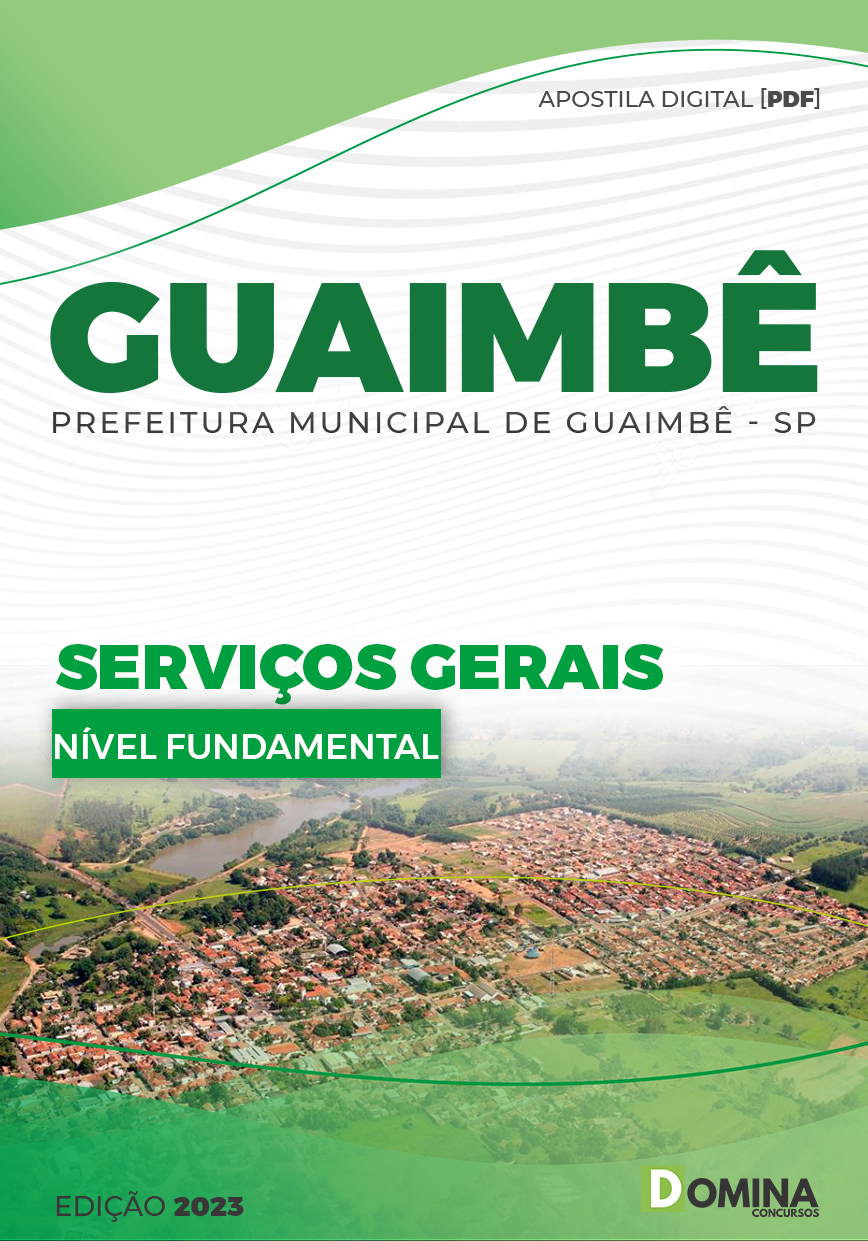 Apostila Concurso Pref Guaimbê SP 2023 Serviços Gerais
