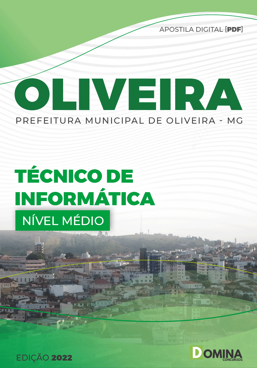 Apostila Pref Oliveira MG 2022 Técnico Nível II Técnico Informática