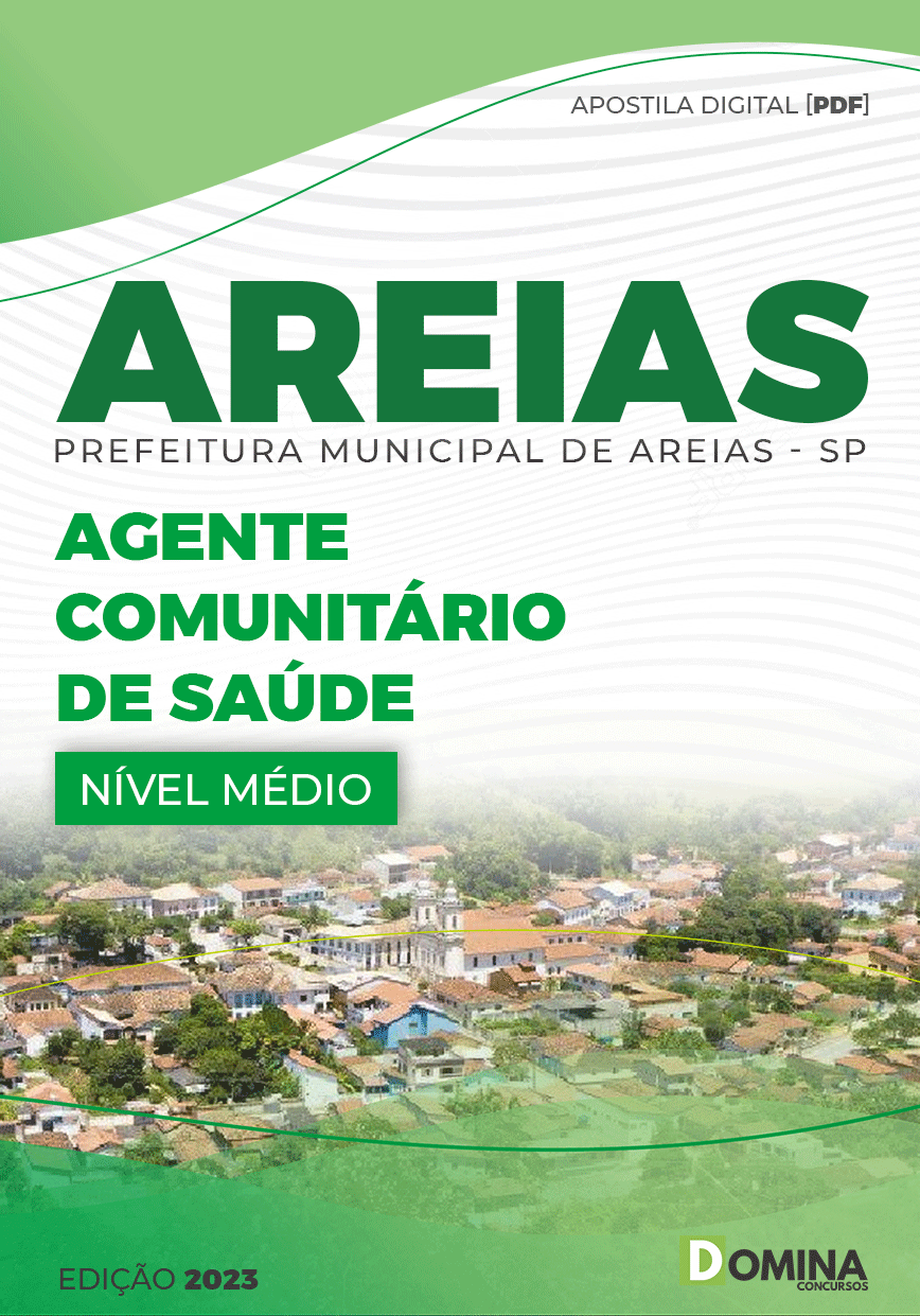 Apostila Pref Areias SP 2023 Agente Comunitário Saúde