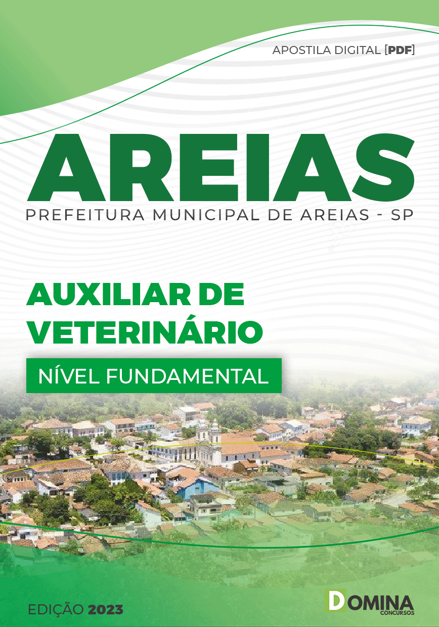 Apostila Digital Pref Areias SP 2023 Auxiliar Veterinário