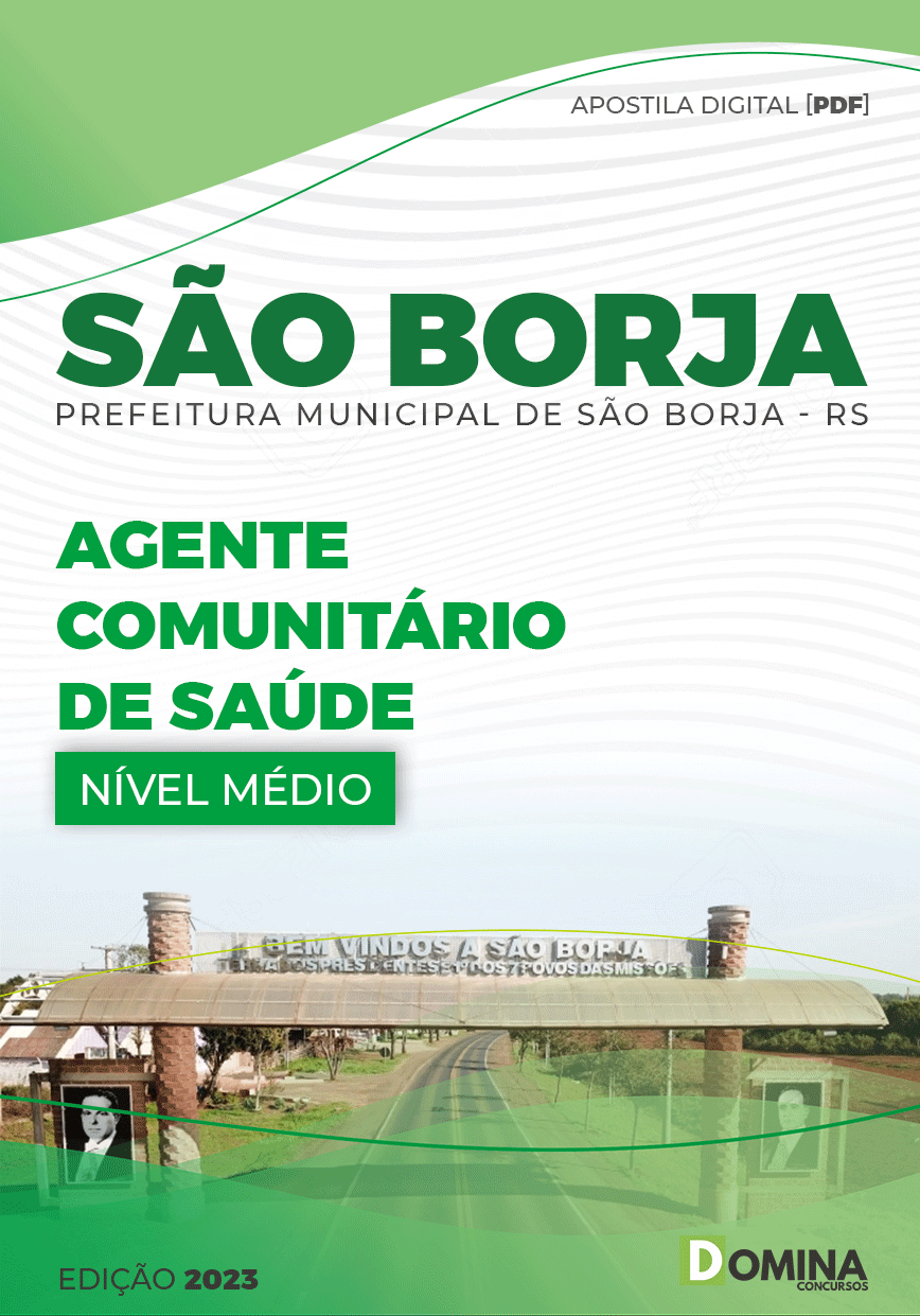 Apostila Pref São Borja RS 2023 Agente Comunitário Saúde