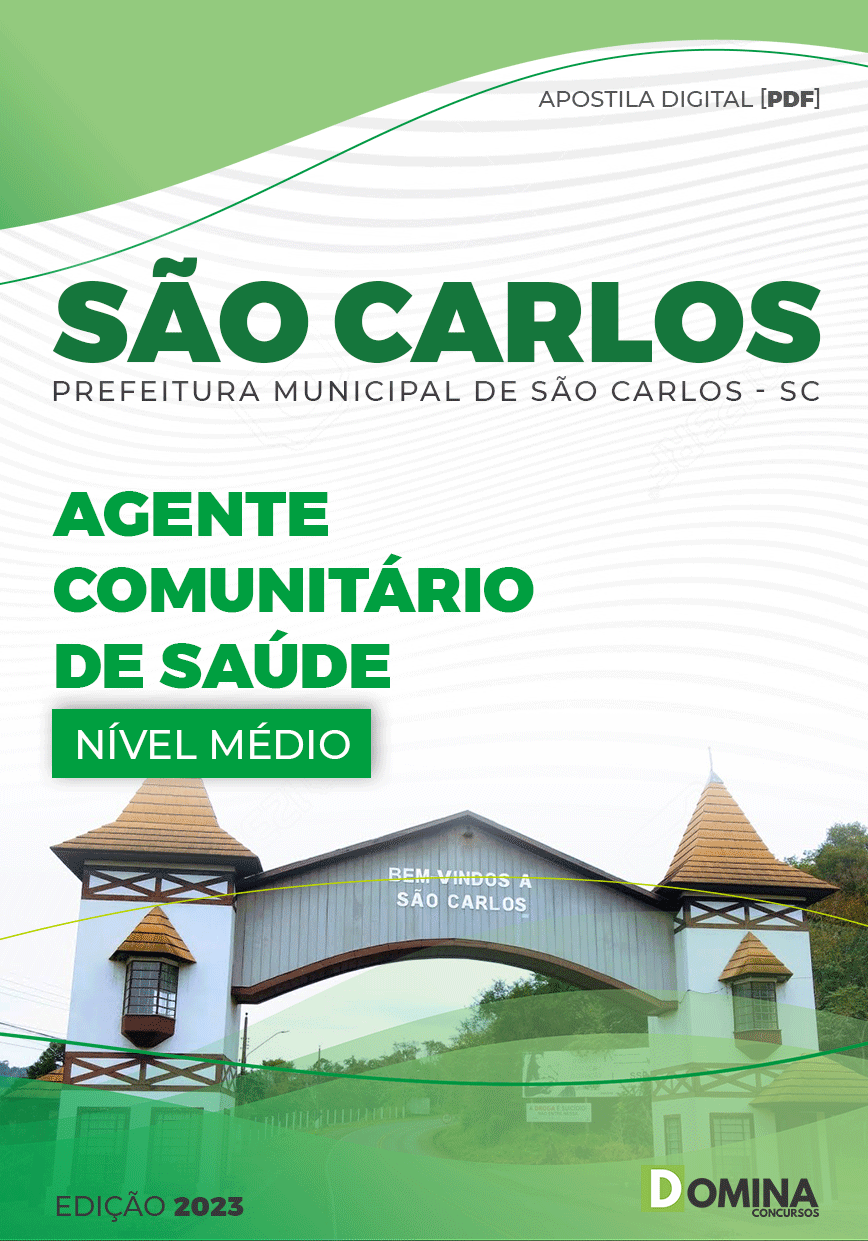 Apostila Pref São Carlos SC 2023 Agente Comunitário Saúde