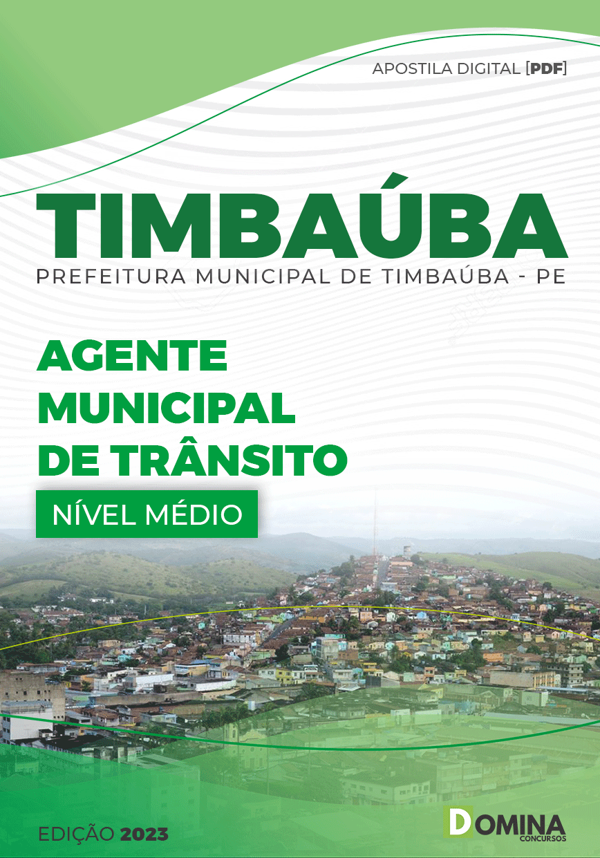 Apostila Pref Timbaúba PE 2023 Agente Municipal Trânsito
