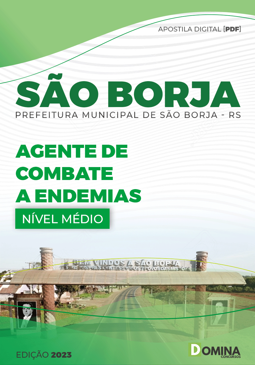 Apostila Pref São Borja RS 2023 Agente Combate Endemias