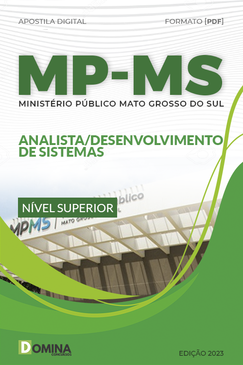 Apostila MP MS 2023 Analista Desenvolvimento Sistema