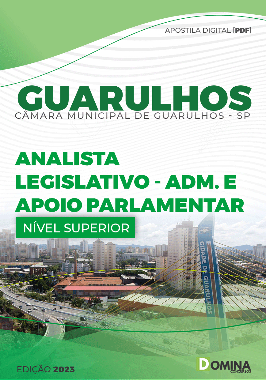 Apostila Câmara Guarulhos SP 2023 Analista Legislativo Parlamentar