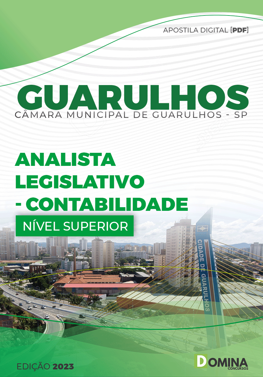 Apostila Câmara Guarulhos SP 2023 Analista Legislativo Contabilidade