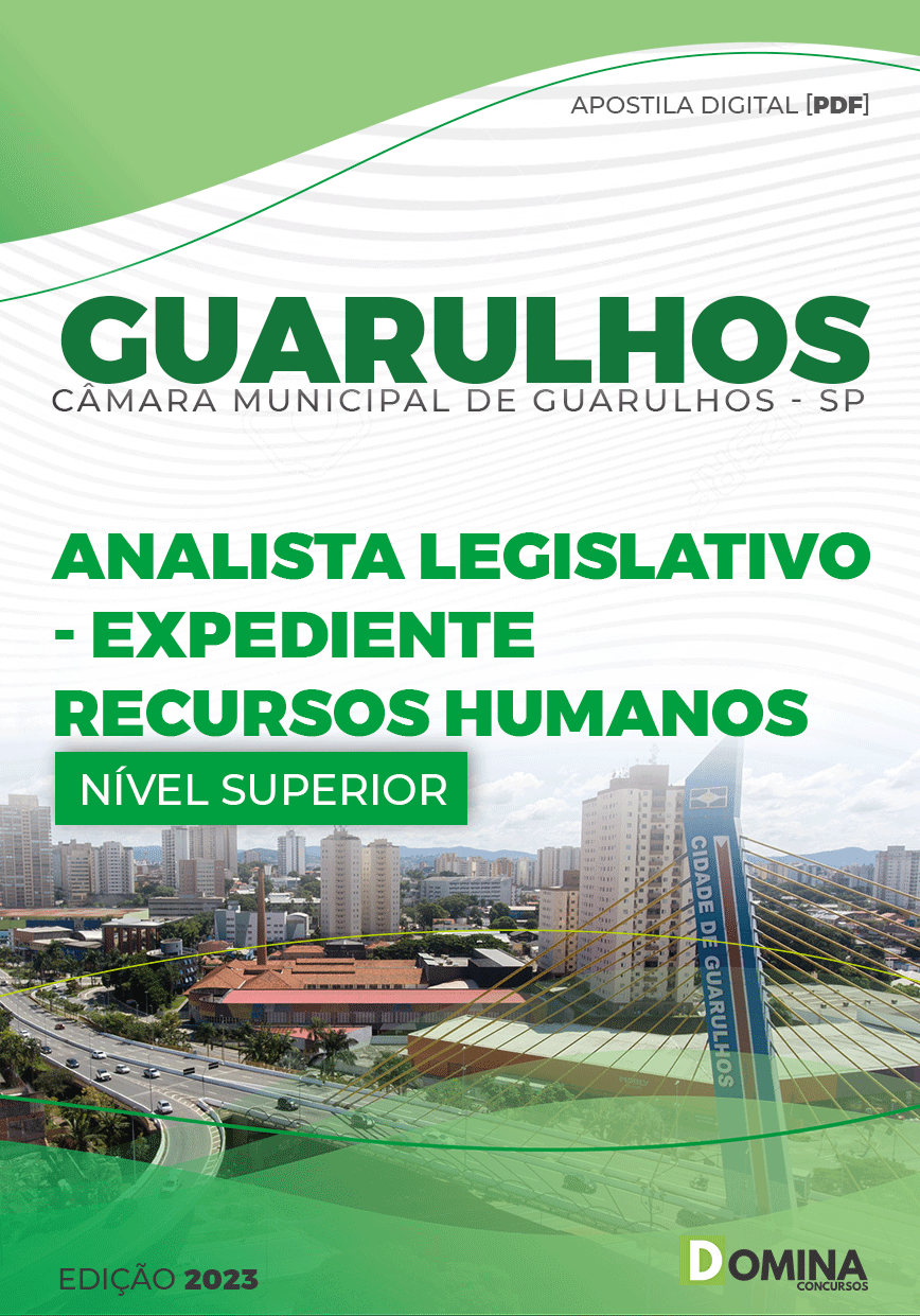 Apostila Câmara Guarulhos SP 2023 Analista Legislativo RH