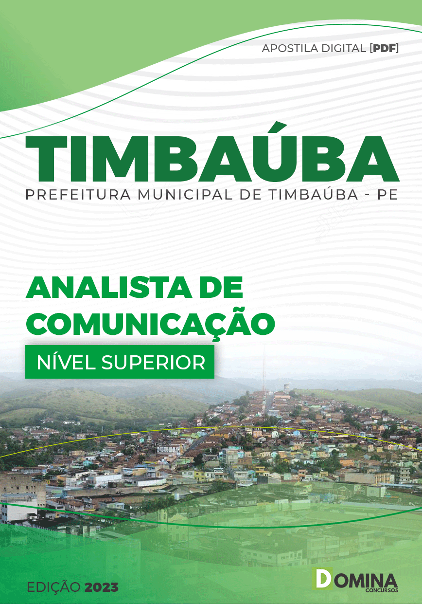 Apostila Concurso Pref Timbaúba PE 2023 Analista Comunicação
