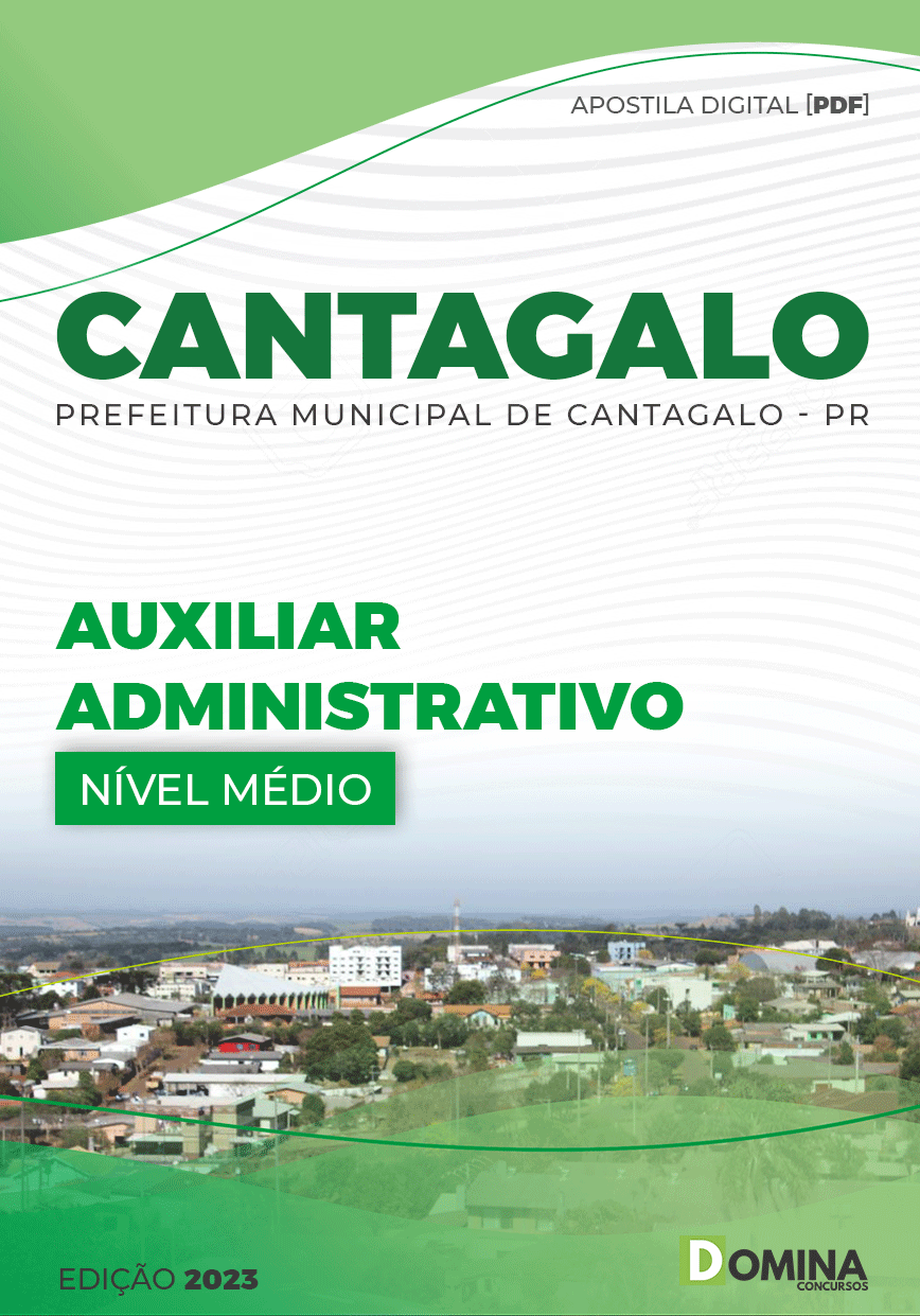 Apostila Digital Pref Cantagalo PR 2023 Auxiliar Administrativo