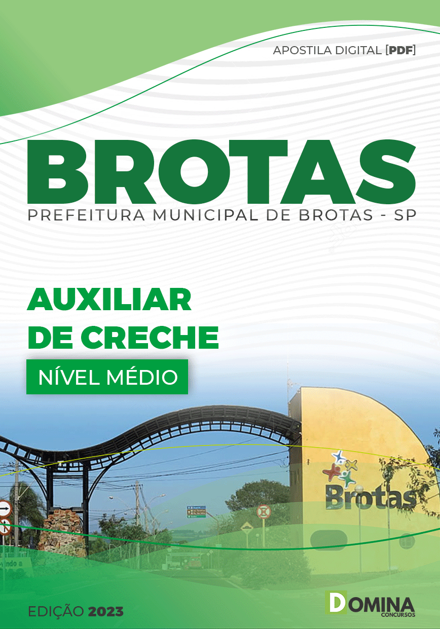 Apostila Concurso Pref Brotas SP 2023 Auxiliar Creche