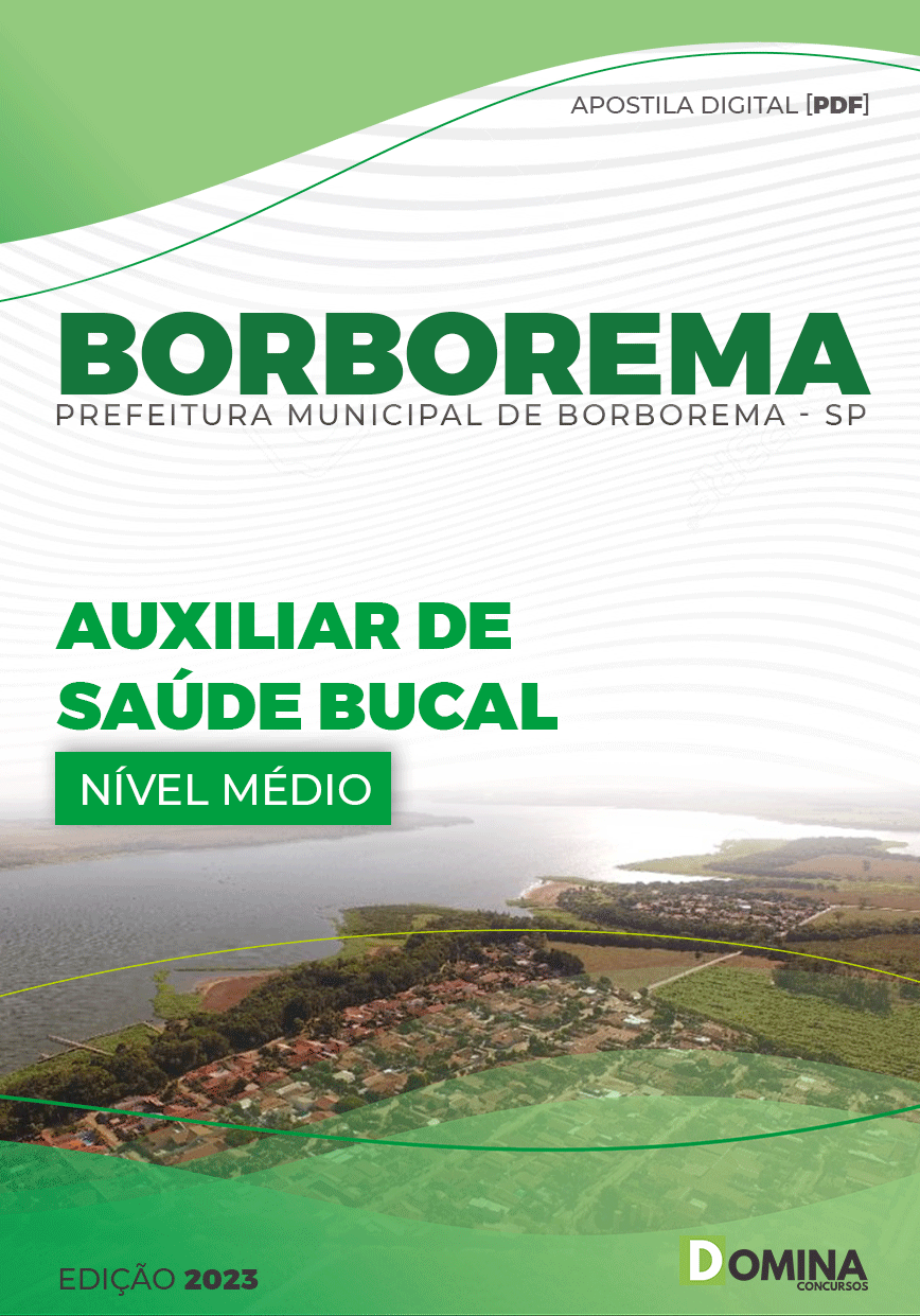 Apostila Pref Borborema SP 2023 Auxiliar Saúde Bucal