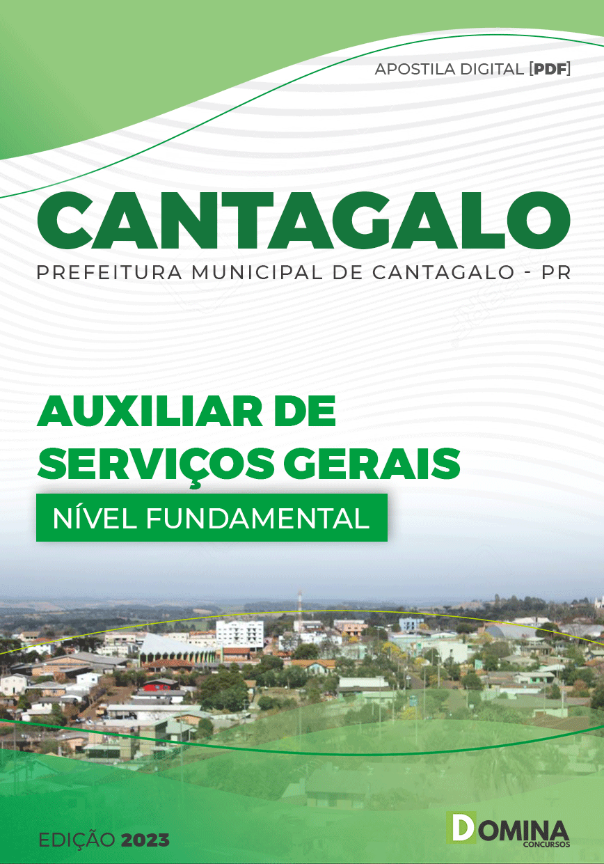 Apostila Pref Cantagalo PR 2023 Auxiliar Serviços Gerais