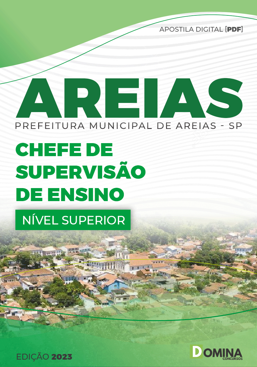 Apostila Pref Areias SP 2023 Chefe Supervisão Ensino