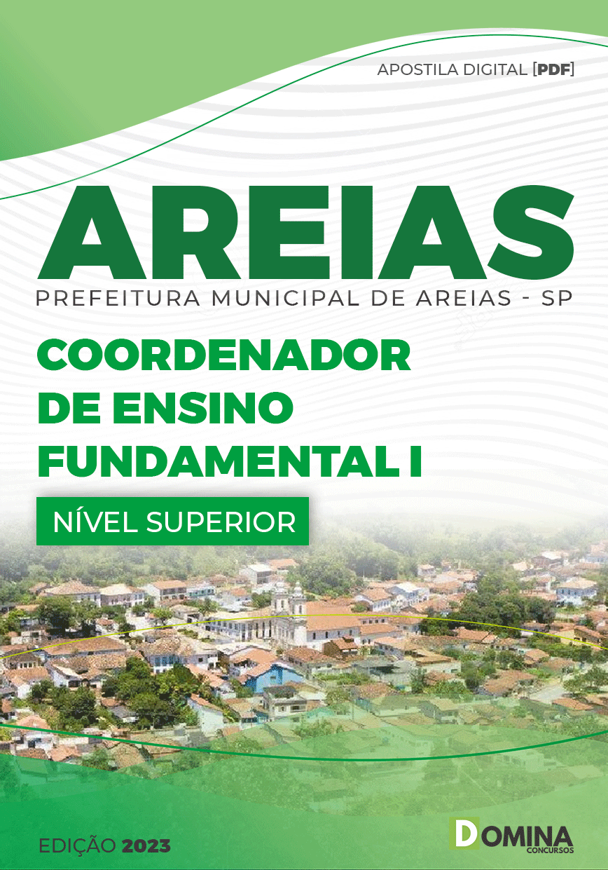 Apostila Pref Areias SP 2023 Coordenador Ensino Fundamental I