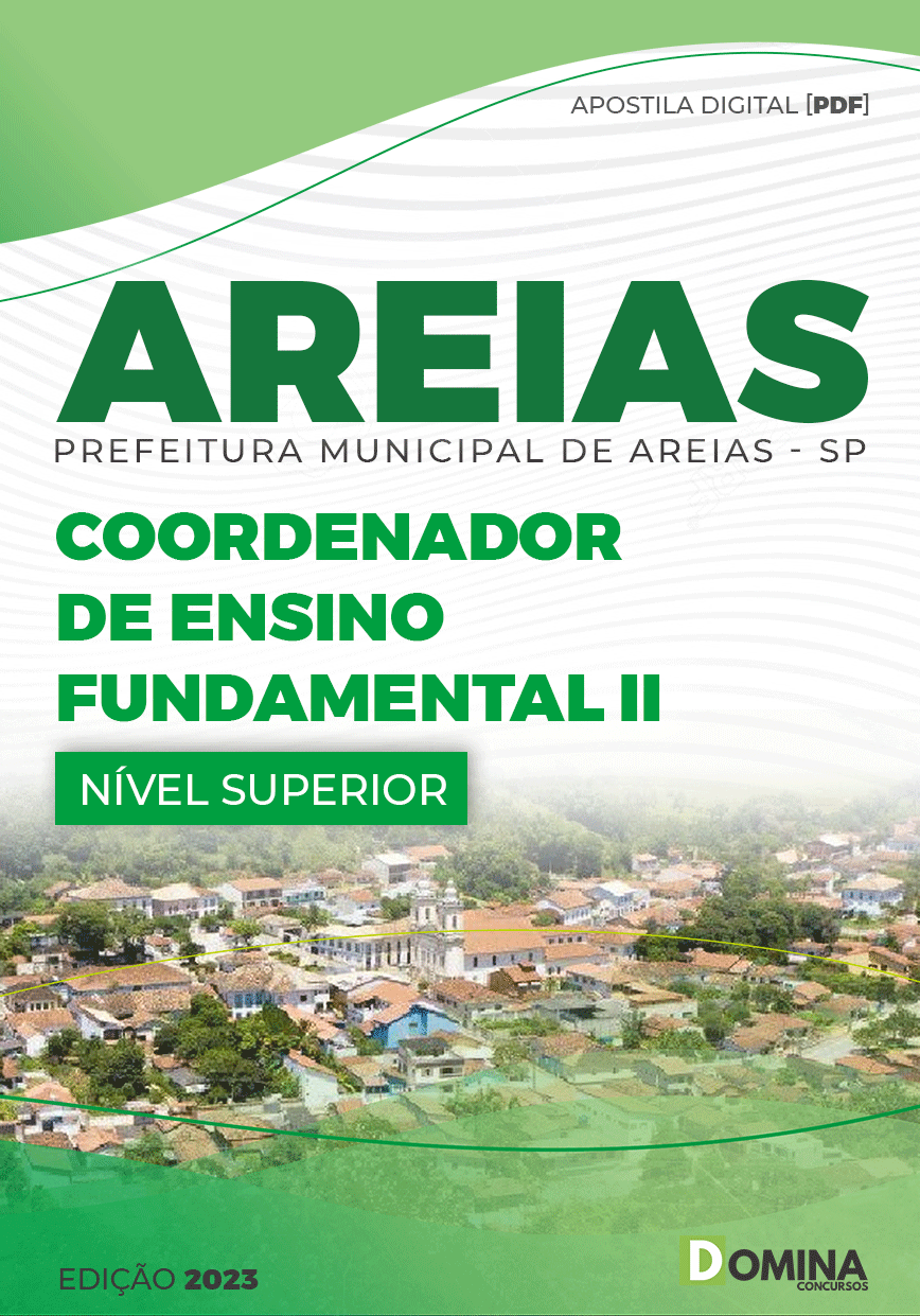 Apostila Pref Areias SP 2023 Coordenador Ensino Fundamental II