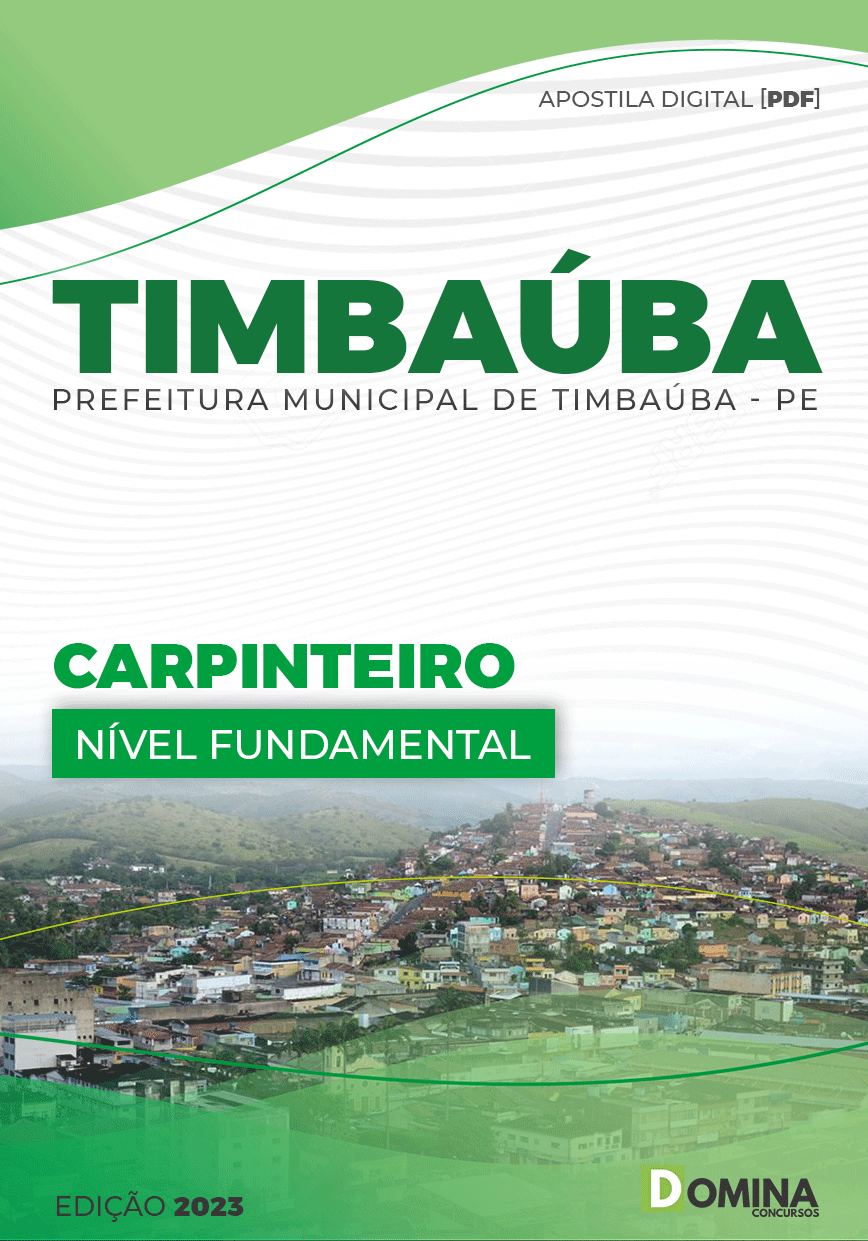 Apostila Concurso Pref Timbaúba PE 2023 Carpinteiro