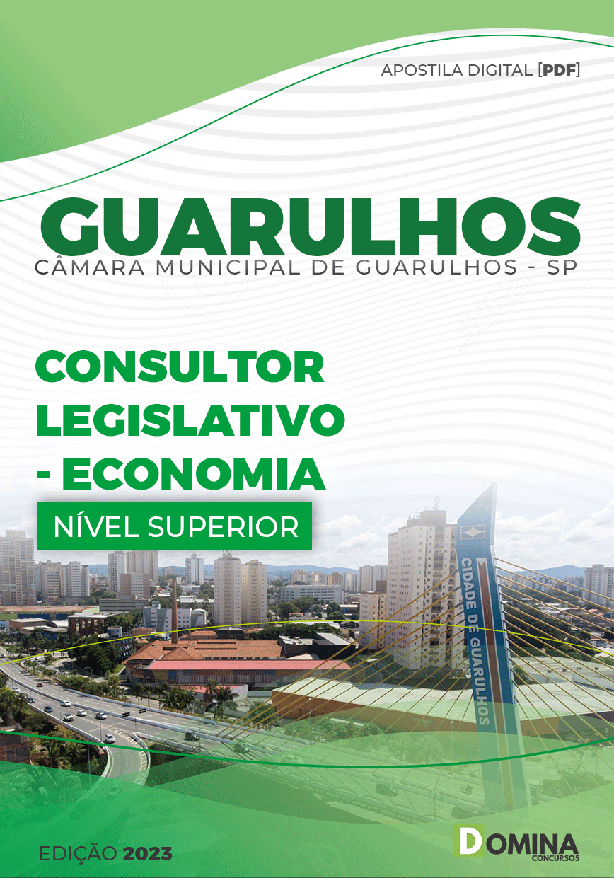 Apostila Câmara Guarulhos SP 2023 Consultor Legislativo Economia