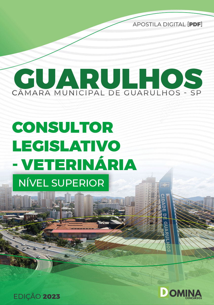 Apostila Câmara Guarulhos SP 2023 Consultor Legislativo Veterinário