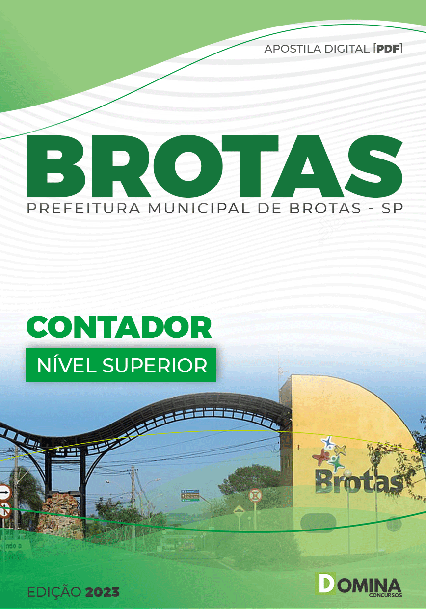 Apostila Digital Concurso Pref Brotas SP 2023 Contador