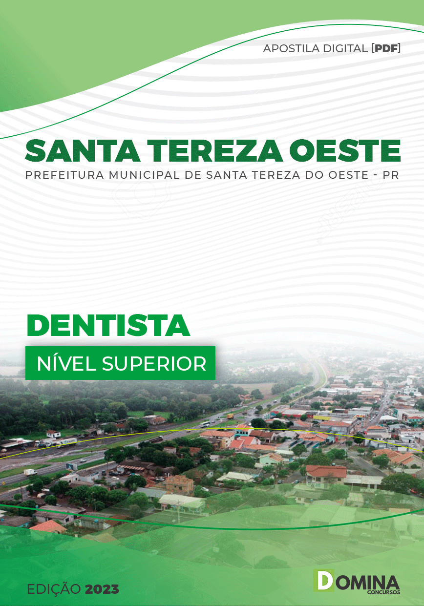 Apostila Pref Santa Tereza Oeste PR 2023 Dentista